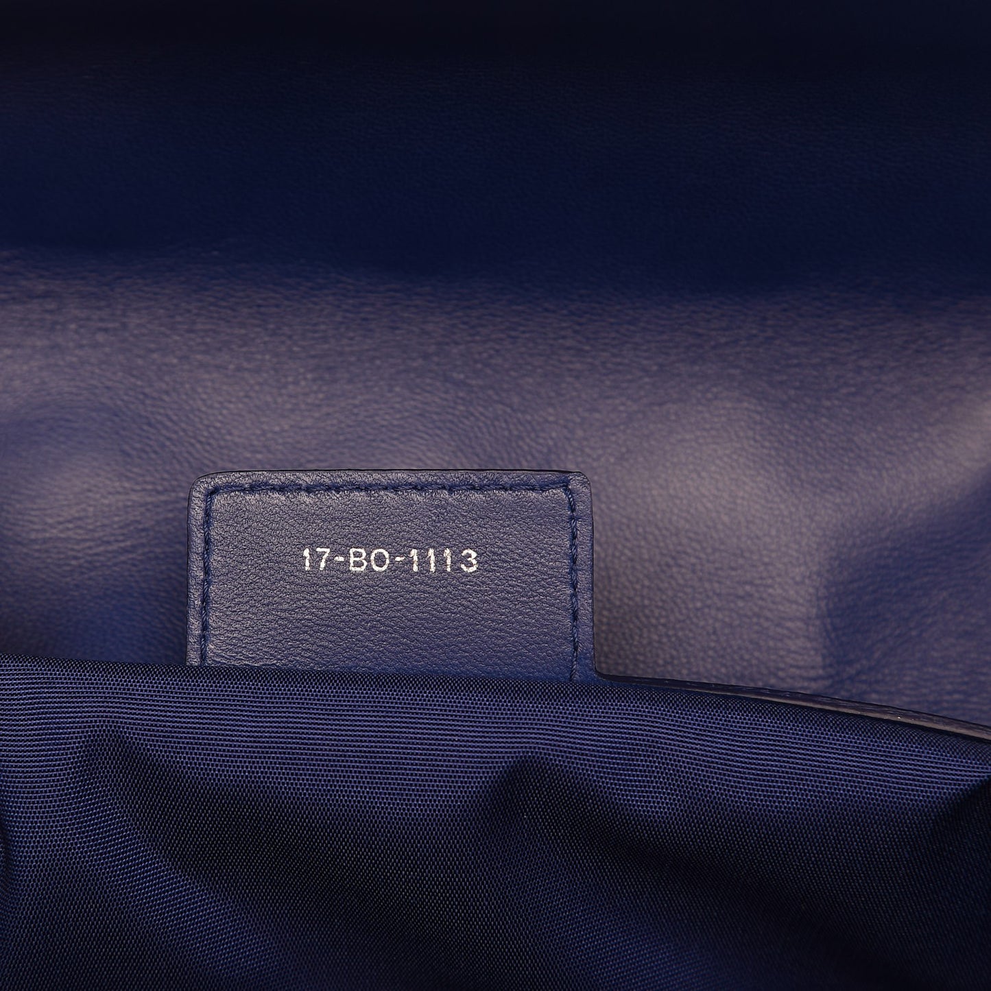 Lambskin Cannage Soft Flap Bag Blue