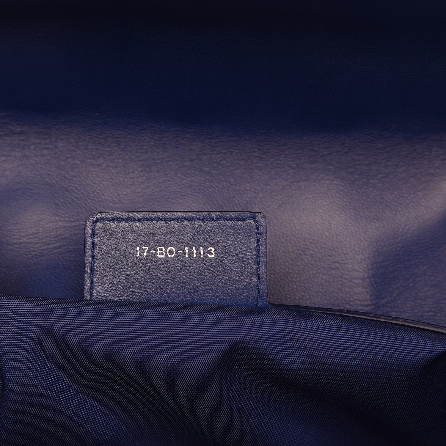 Christian Dior Lambskin Cannage Soft Flap Bag Blue 7 of 7