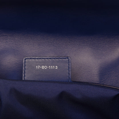 Christian Dior Lambskin Cannage Soft Flap Bag Blue 7 of 7