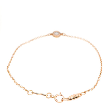 Tiffany 18K Rose Gold Diamond .07ct Elsa Peretti Diamonds by the Yard Bracelet 2 of 6