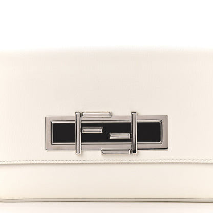 Fendi Vitello Dolce Bi-Color 3Baguette Shoulder Bag White Black 10 of 10