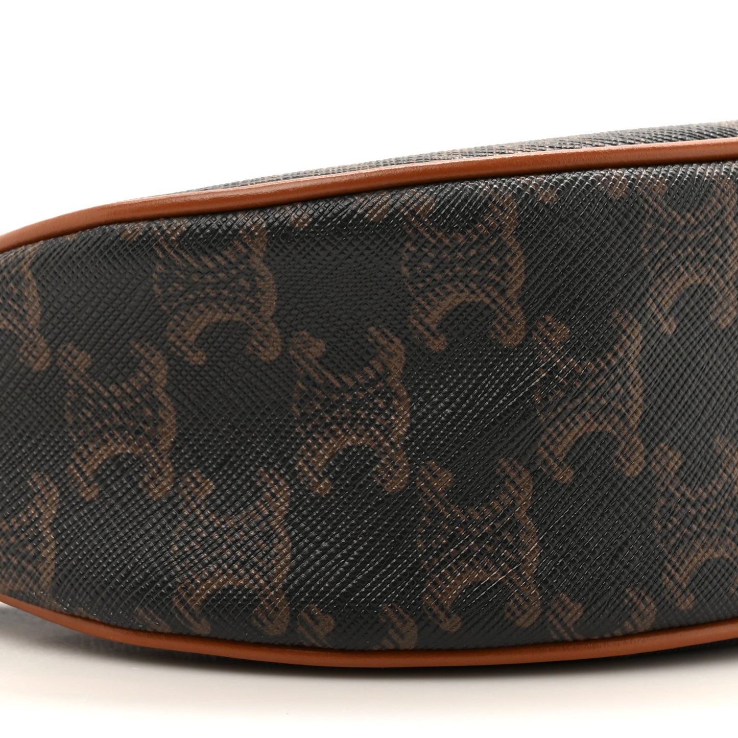 Triomphe Canvas Calfskin Ava Shoulder Bag Tan