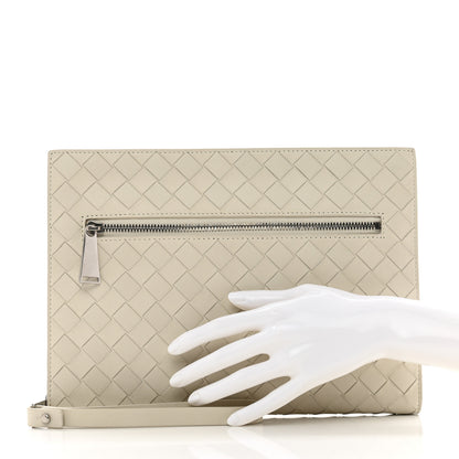 Bottega Veneta Calfskin Intrecciato Small Document Case Plaster 2 of 7