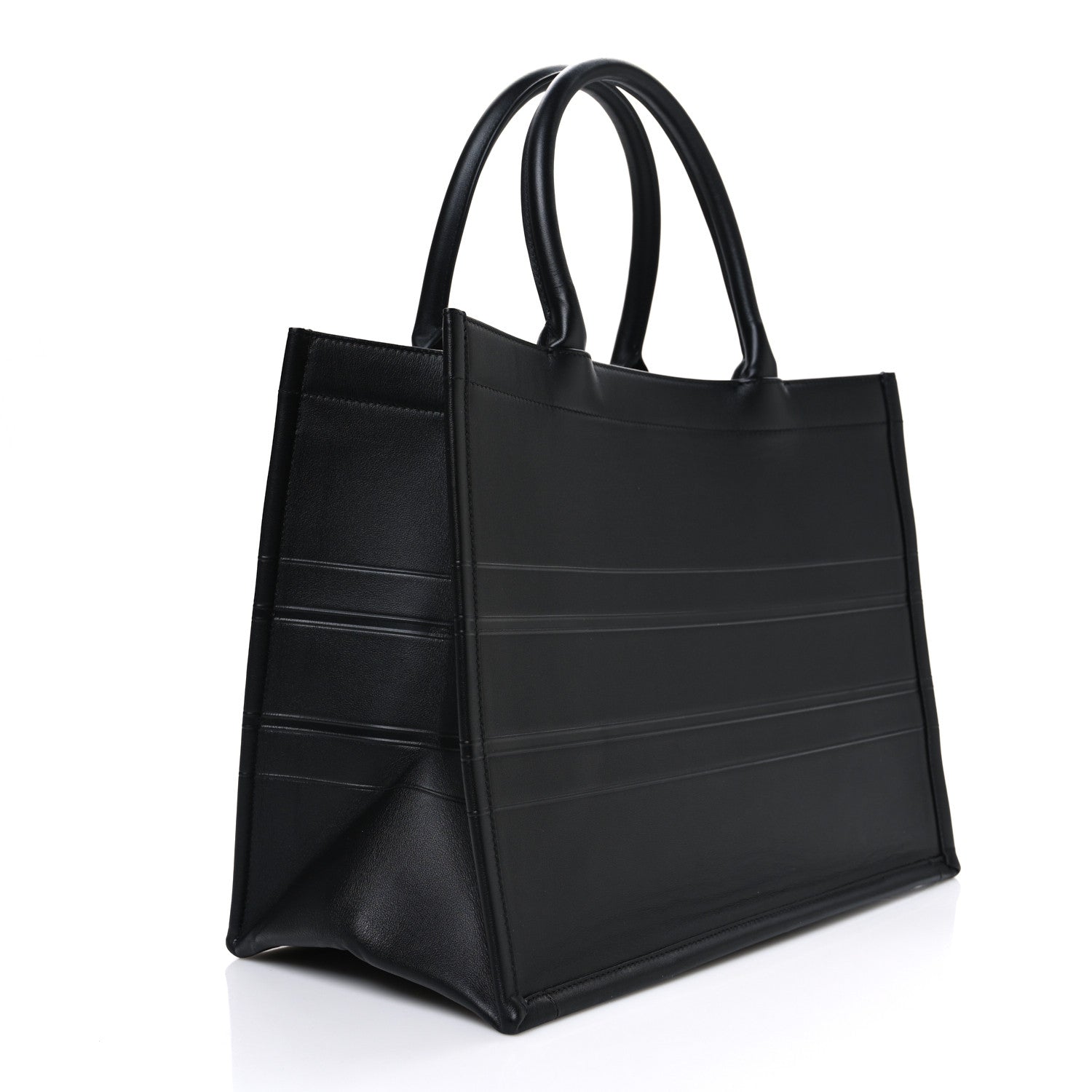 Christian Dior Calfskin Embossed Medium Book Tote Black 3 of 10
