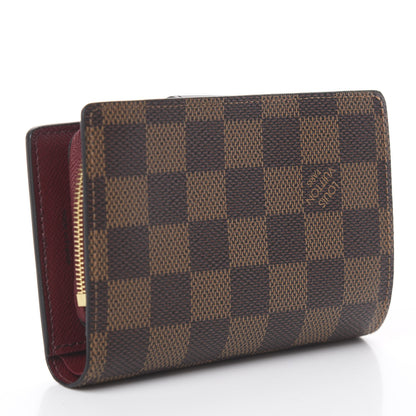 Louis Vuitton Damier Ebene Juliette Wallet Bordeaux Black 2 of 5