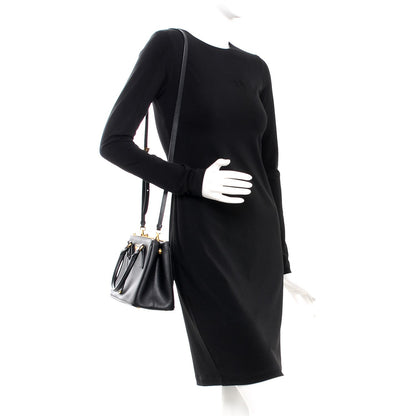 Prada Saffiano Lux Small Double Zip Tote Nero Black 2 of 11