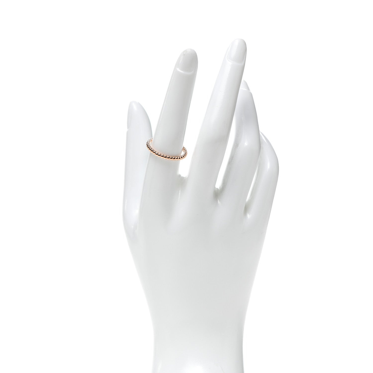 Van Cleef & Arpels 18K Yellow Gold Small Perlee Ring 57 8 3 of 5