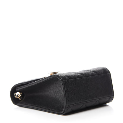 Chanel Caviar Quilted Golden Class Phone Holder Black 4 of 12