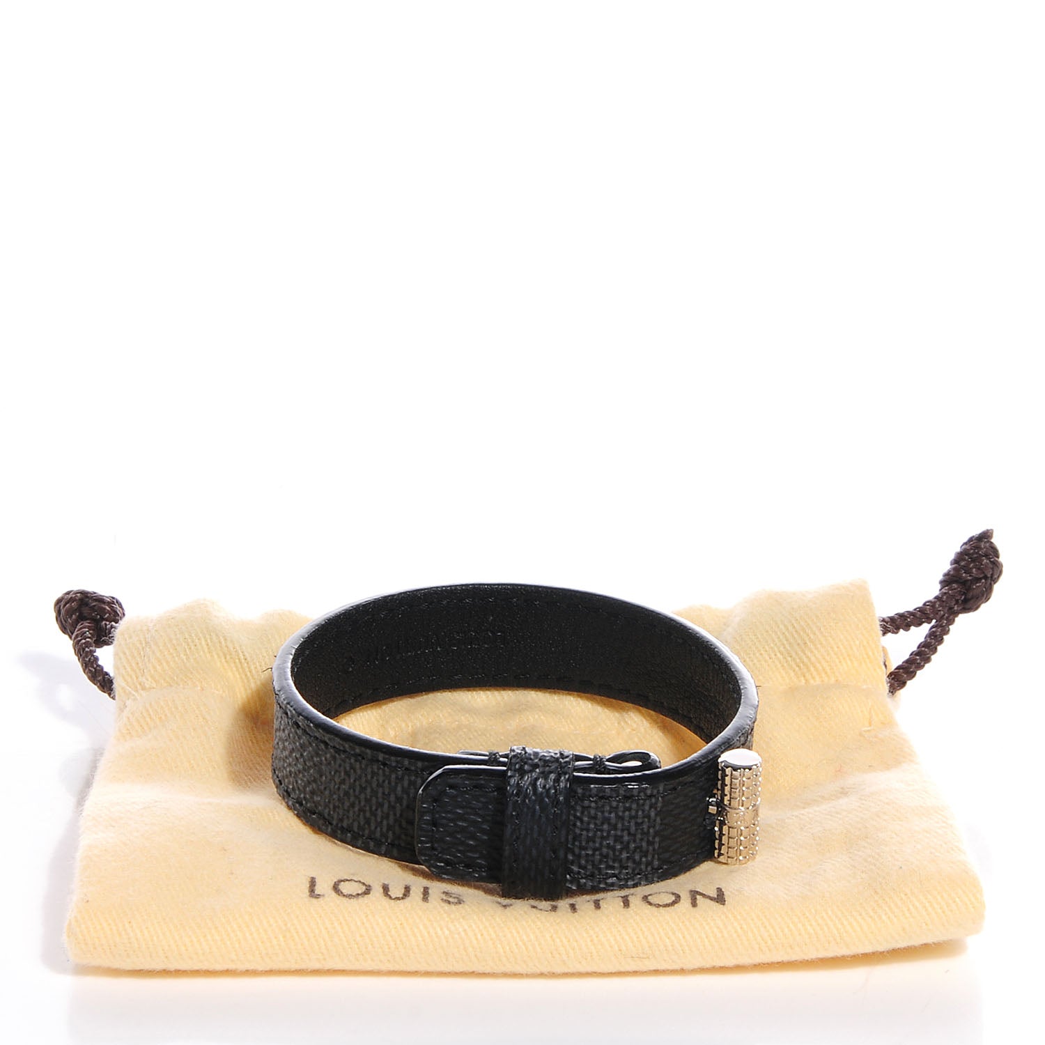 Louis Vuitton Damier Graphite Cuff It Bracelet 19 4 of 7