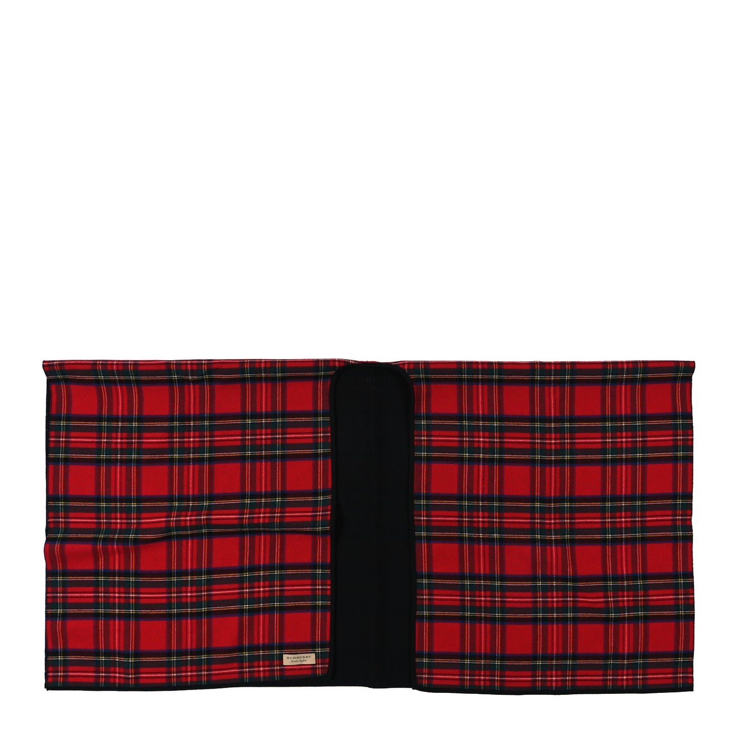 Wool Cashmere Check Cape Scarf Scarf Red