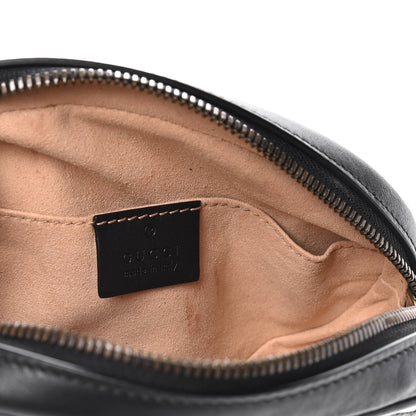 Gucci Calfskin Matelasse GG Marmont Belt Bag 70 28 Black 7 of 9