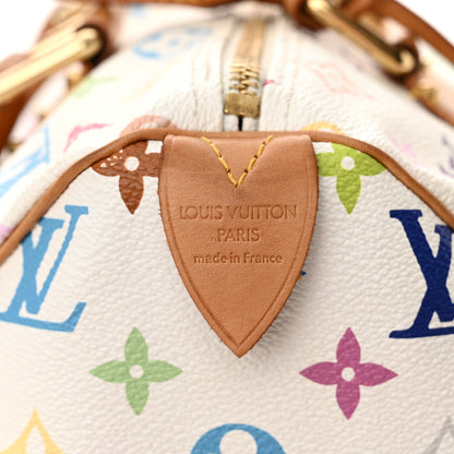 Louis Vuitton Monogram Multicolor Speedy 30 White 6 of 16