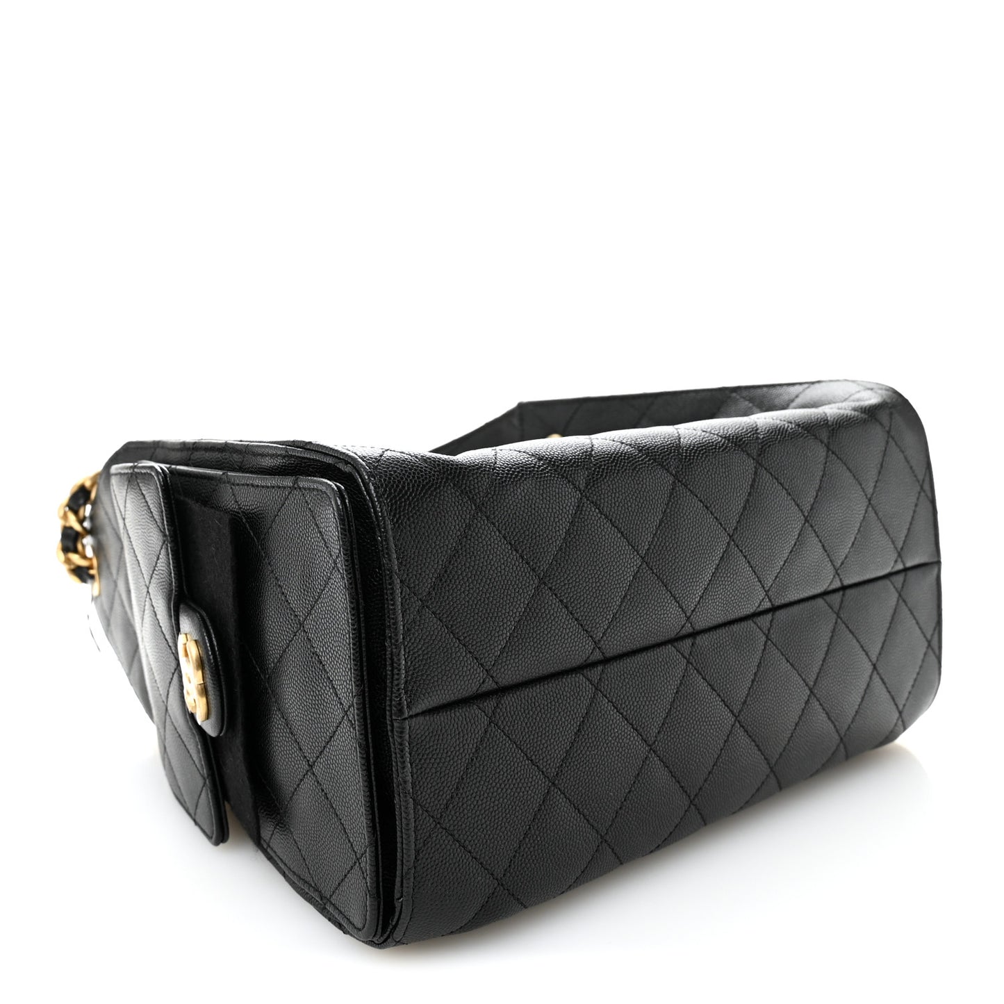 Caviar Quilted Small Chanel 25 Handbag Black