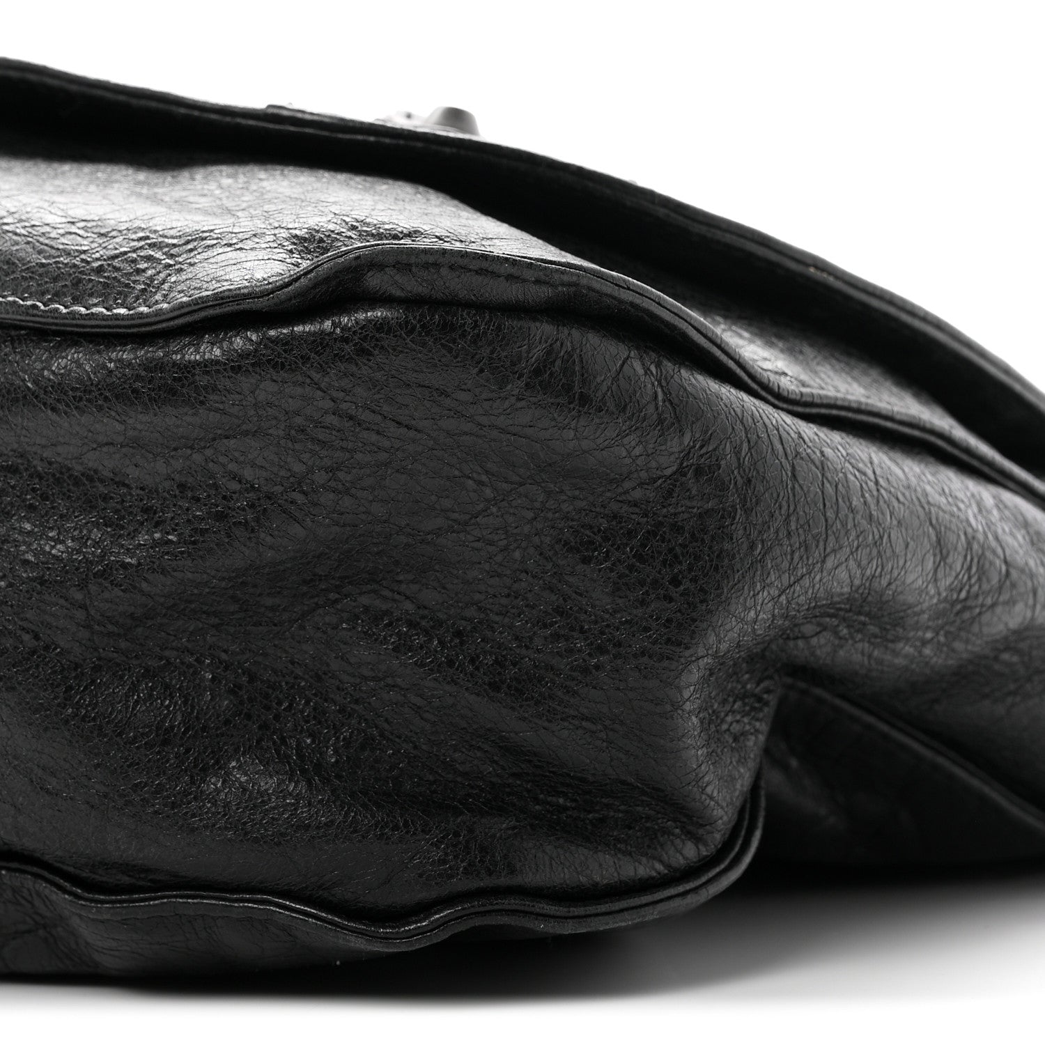 Balenciaga Agneau Classic Hardware Neo Folk Messenger Black 10 of 11