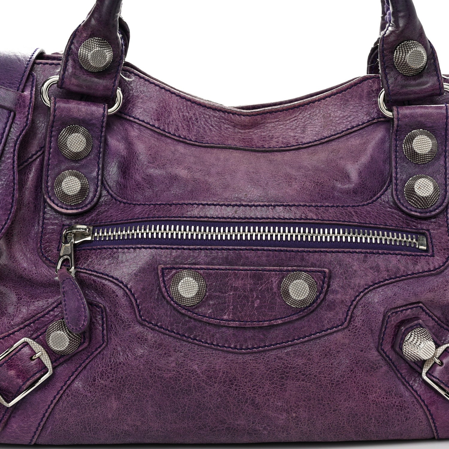 Balenciaga Agneau Giant 21 Silver Hardware City Raisin 9 of 14