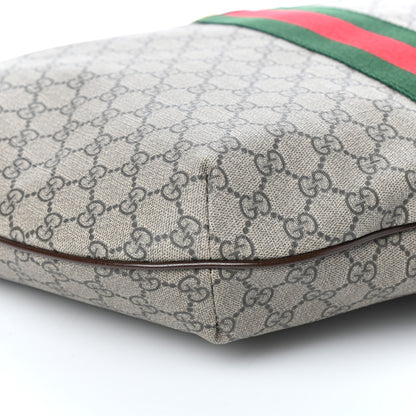 Gucci GG Supreme Monogram Web Ophidia Half Moon Hobo Brown 8 of 9