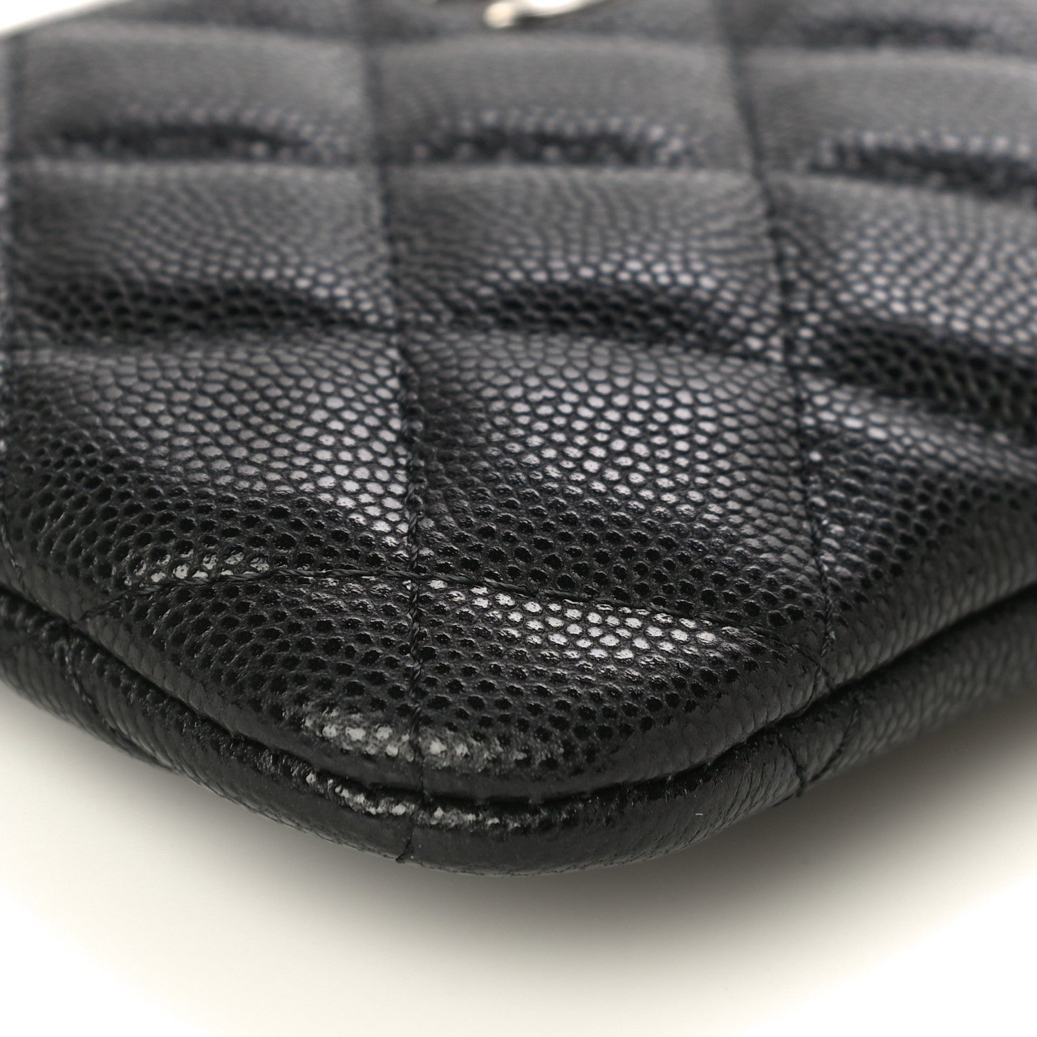 Chanel Caviar Quilted Small Cosmetic Case Black 9 of 10