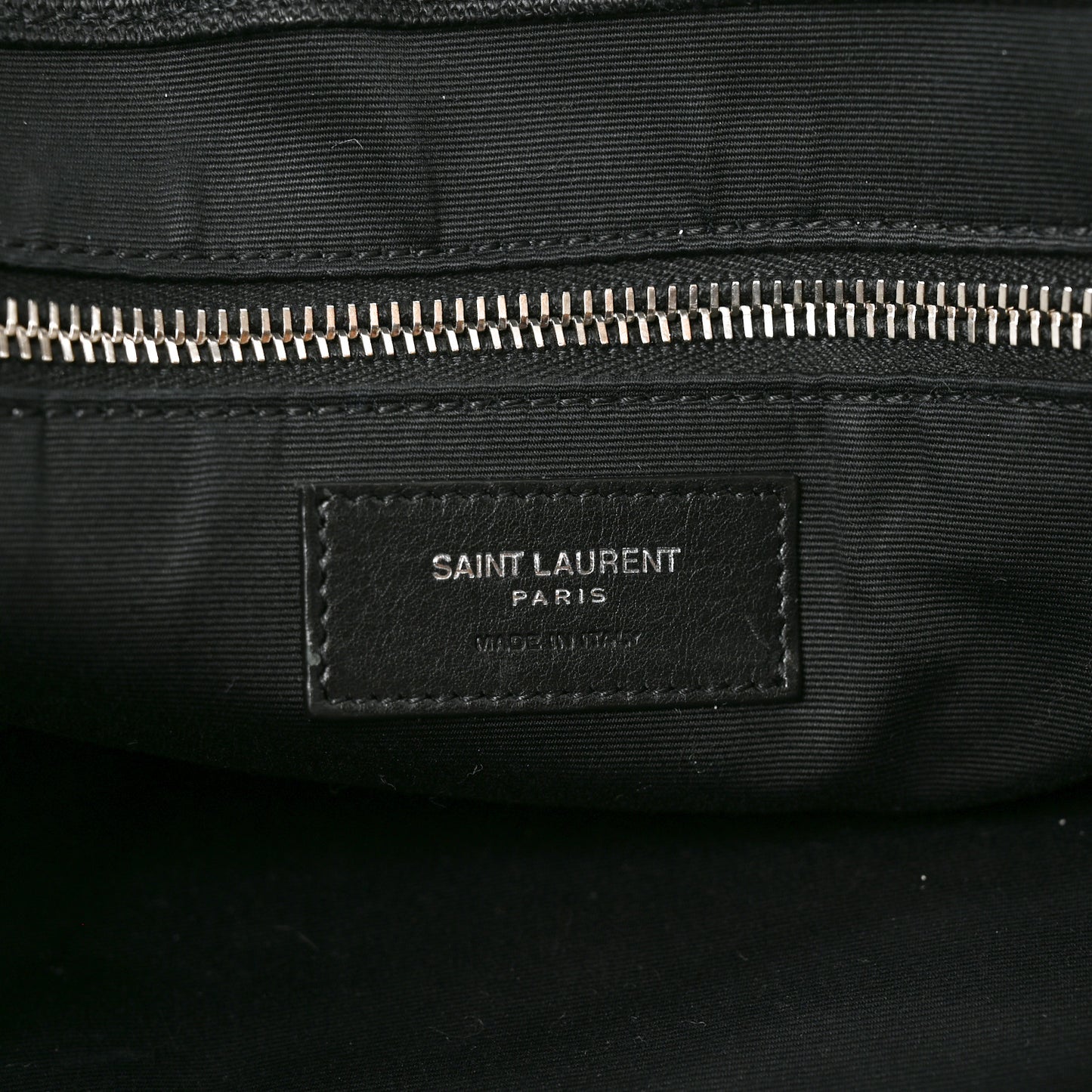 Raffia Linen Calfskin Rive Gauche Tote Naturale Black