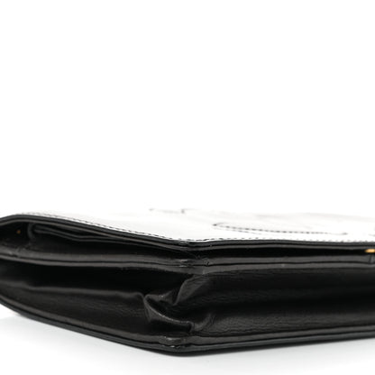 Chanel Patent Timeless CC Wallet On Chain WOC Black 9 of 10