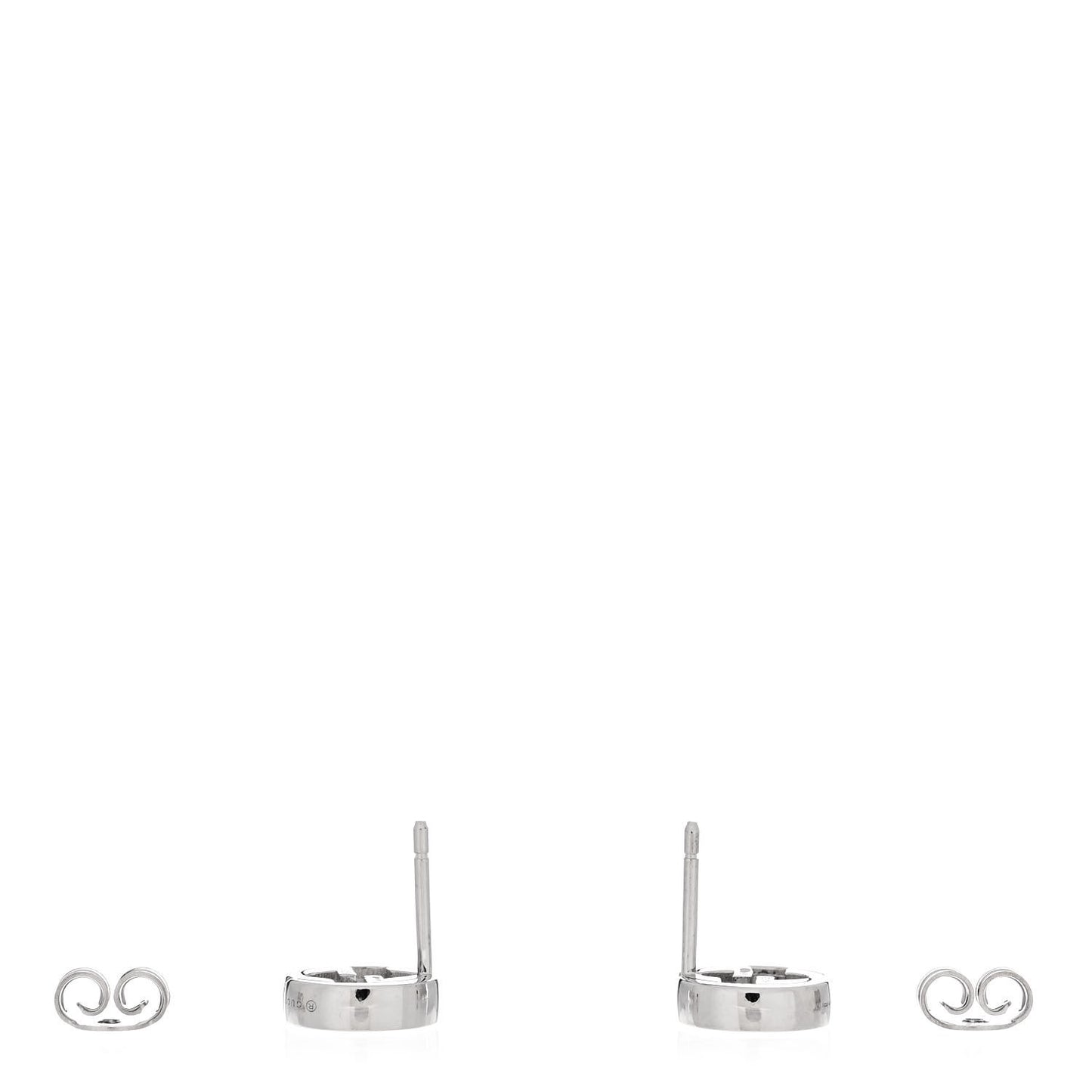 Sterling Silver Interlocking GG Stud Earrings