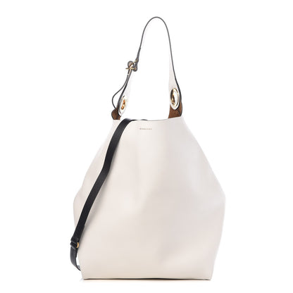 Burberry Calfskin Medium Grommet Hobo White 4 of 11