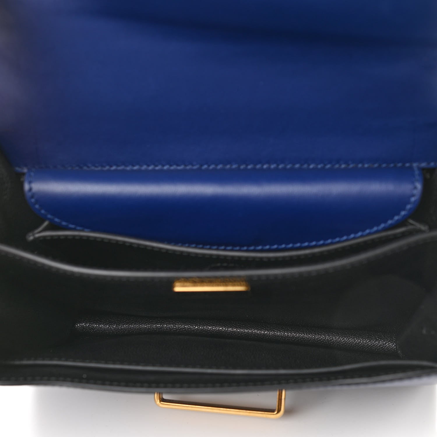 Prada City Calf Saffiano Cahier Bag Bluette Black 4 of 12