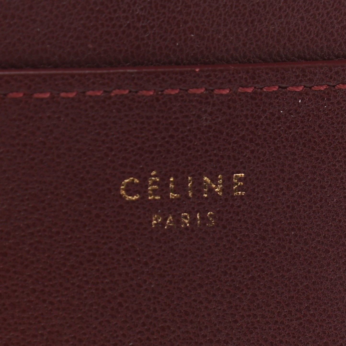 Smooth Lambskin Solo Card Holder Rust