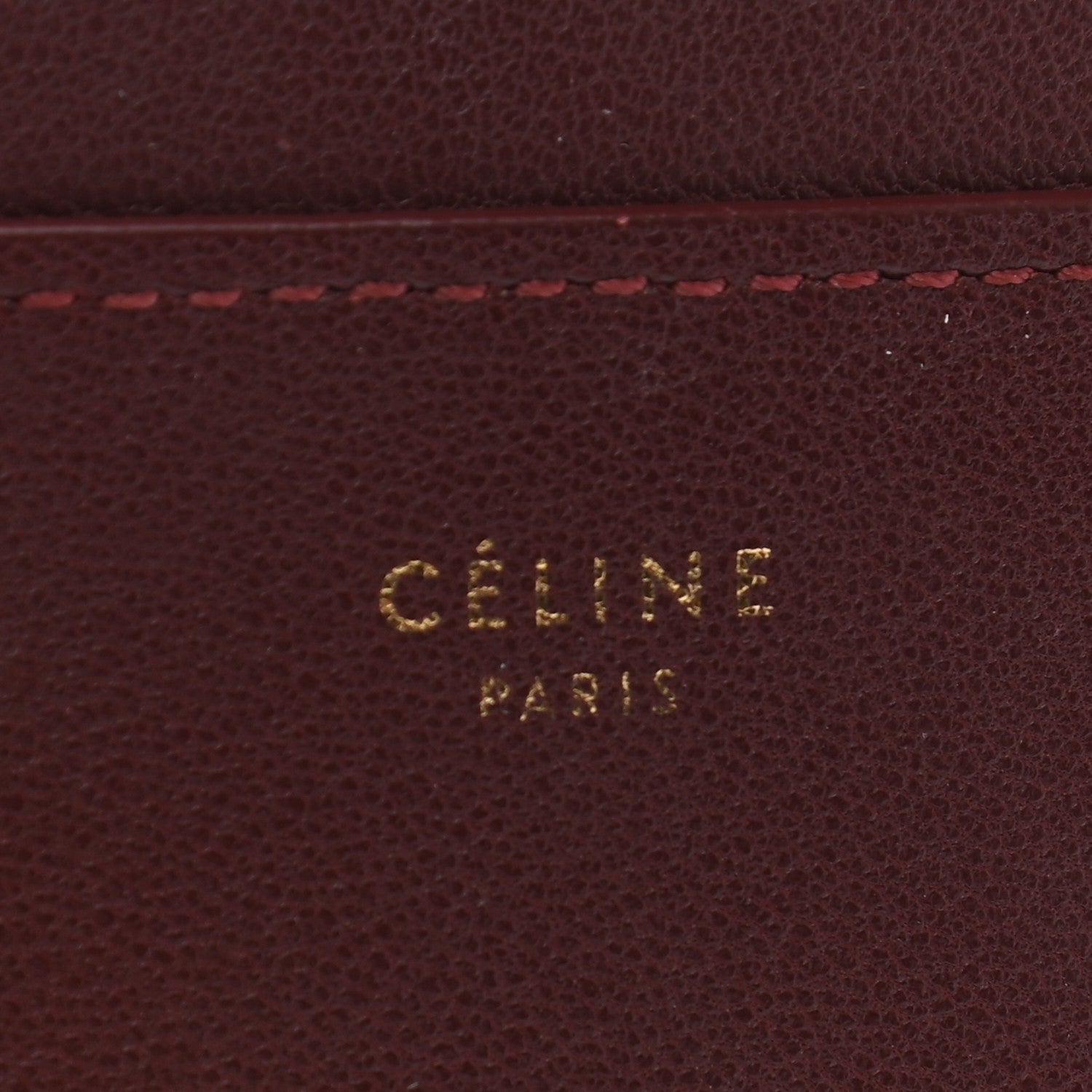 Celine Smooth Lambskin Solo Card Holder Rust 6 of 7