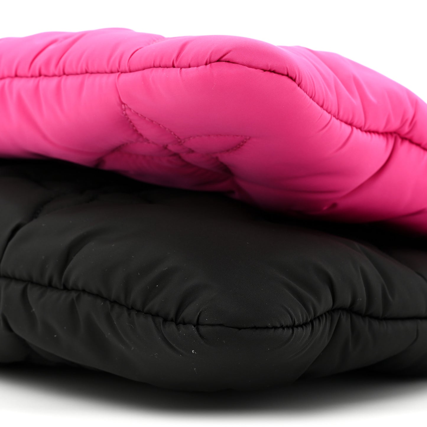 Econyl Monogram Pillow Maxi Multi Pochette Accessories Black Fuchsia