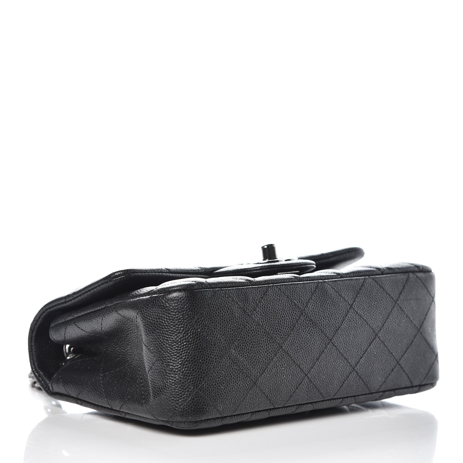 Chanel Metallic Caviar Quilted Mini Rectangular Flap Black 4 of 12