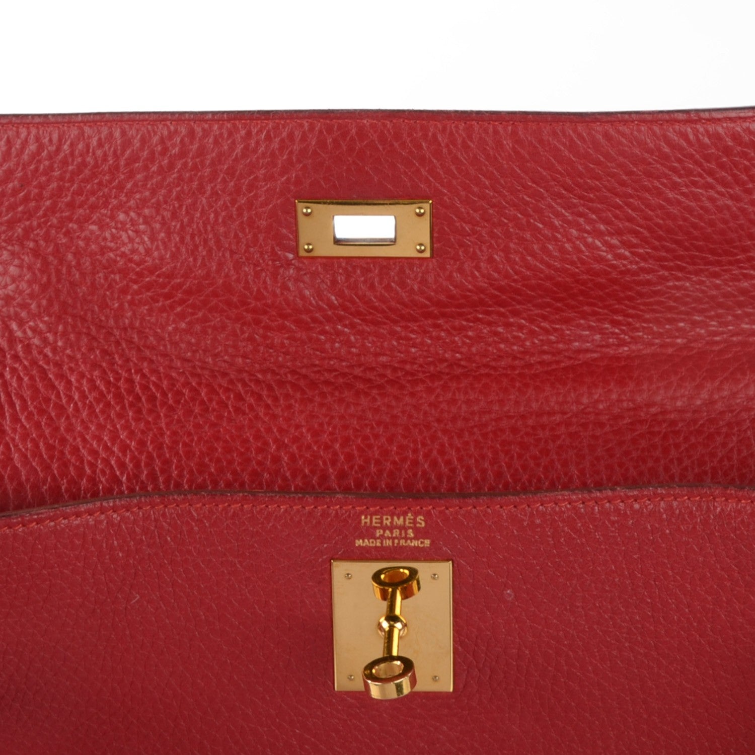 Hermes Taurillon Clemence Kelly Retourne 32 Rouge 14 of 20