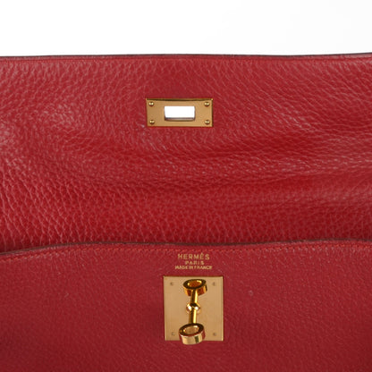 Hermes Taurillon Clemence Kelly Retourne 32 Rouge 14 of 20