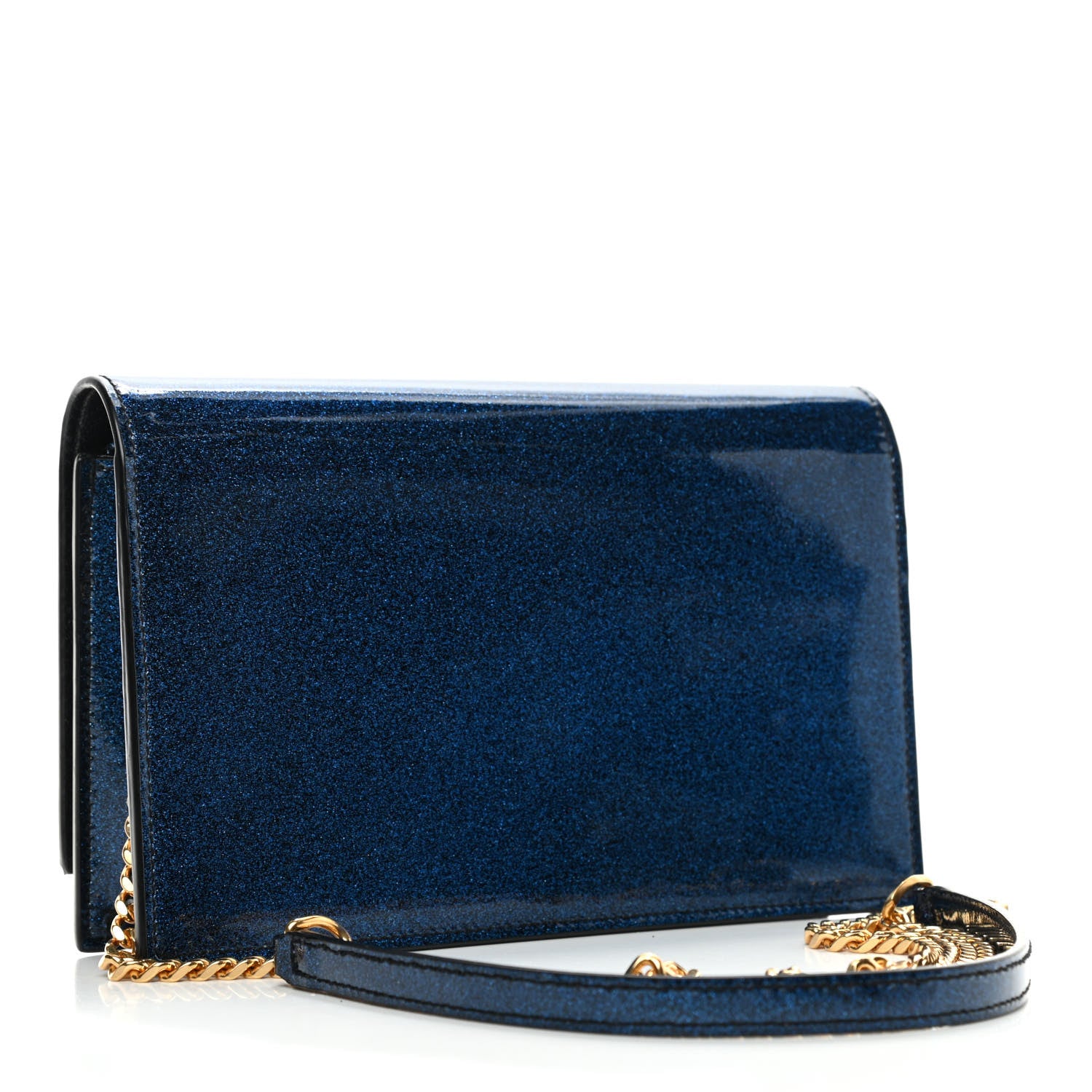 Saint Laurent Glitter Small Monogram Kate Tassel Satchel Cobalt 2 of 4