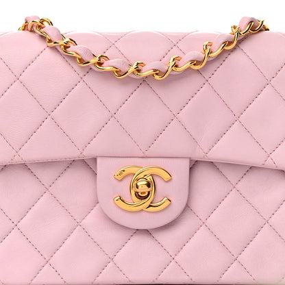 Chanel Lambskin Quilted Mini Square Flap Bag Light Pink 9 of 12