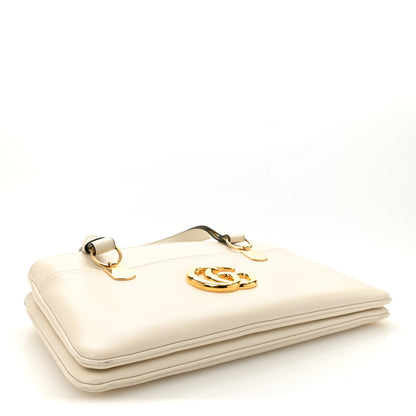 Gucci Vitello Palmellato Lux Arli Top Handle Bag White 4 of 12
