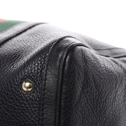 Gucci Calfskin Vintage Web Medium Boston Black 11 of 21