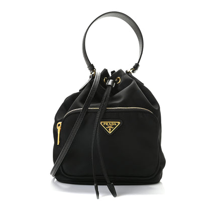 Prada Re-Nylon Duet Drawstring Shoulder Bag Black 1 of 7