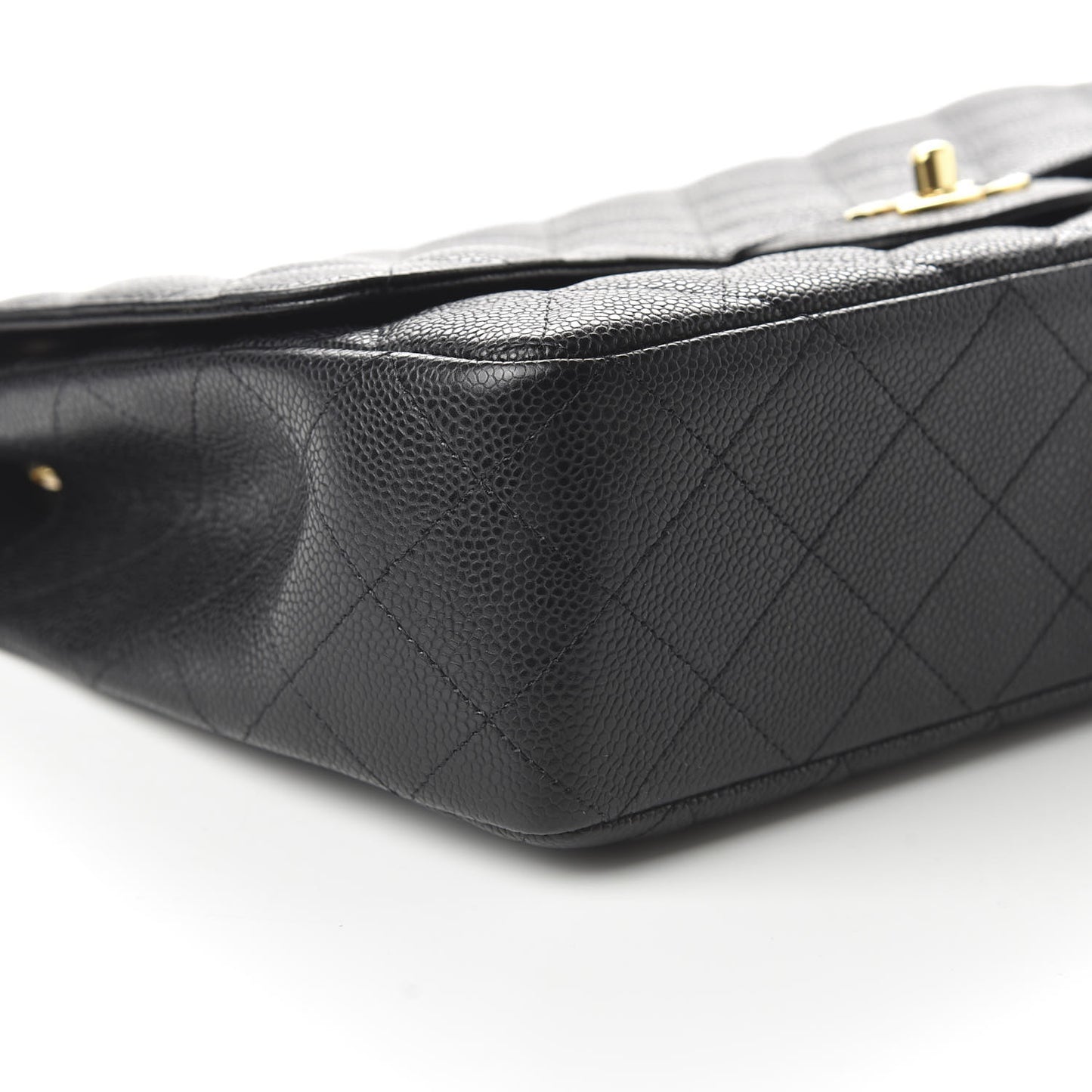 Caviar Quilted Jumbo Single Flap Black