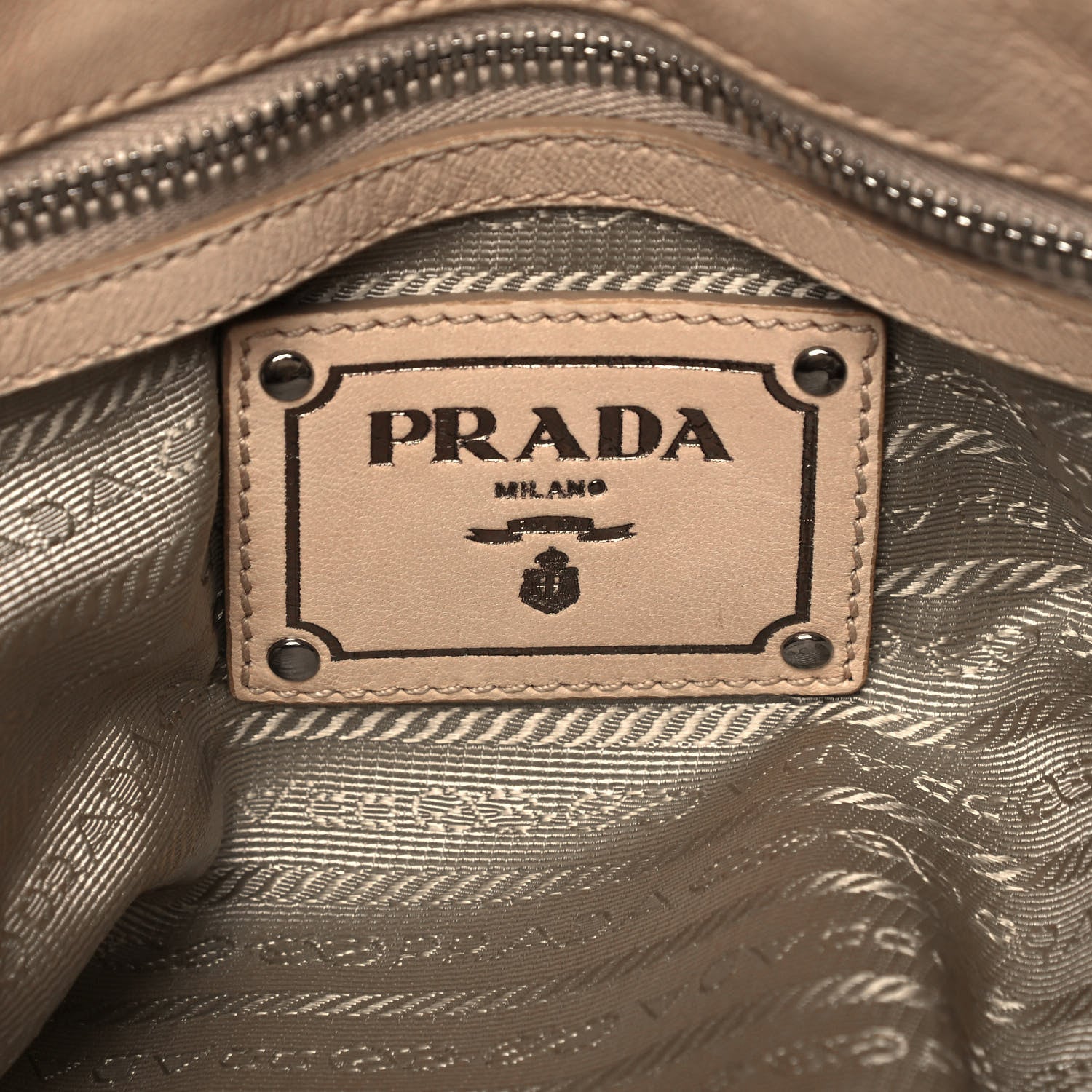 Prada Nappa Gaufre Tote Cera 8 of 9