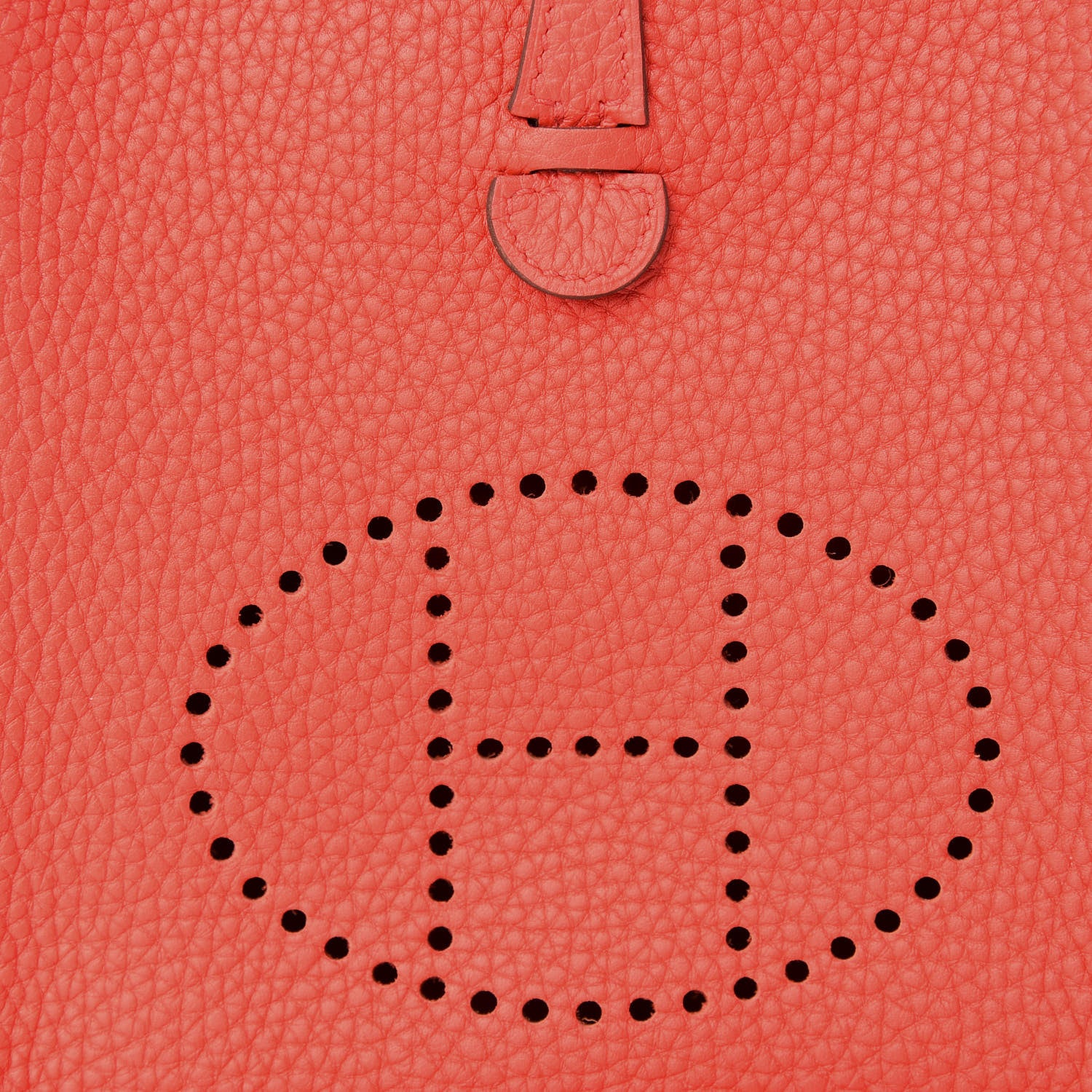 Hermes Taurillon Clemence Evelyne TPM Rouge Tomate 8 of 9