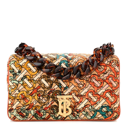 Burberry Fabric Monogram Quilted TB Resin Chain Small Lola Bag Multicolor 1 of 10