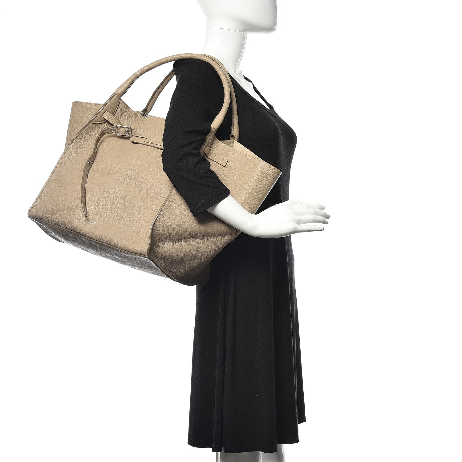 Celine Supple Grained Calfskin Medium Big Bag Light Taupe 2 of 11