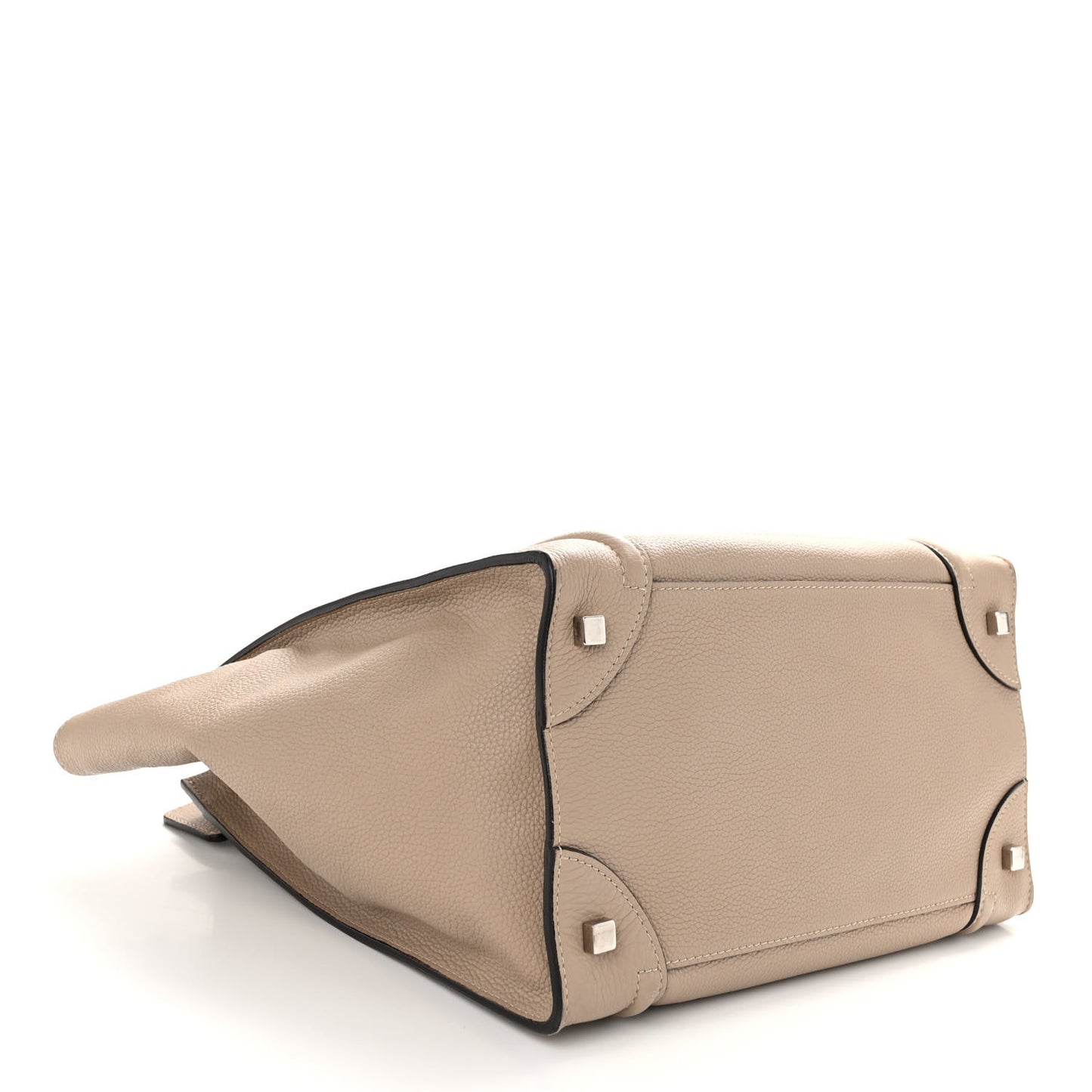 Drummed Calfskin Mini Luggage Dune