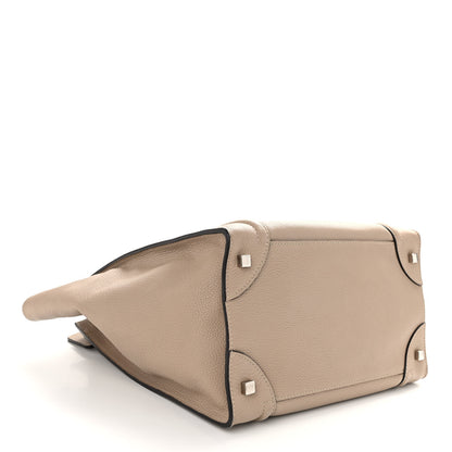 Celine Drummed Calfskin Mini Luggage Dune 4 of 10