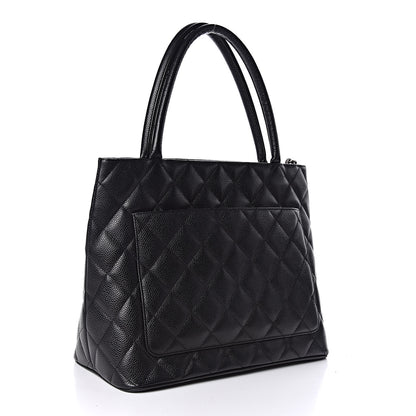 Chanel Caviar Quilted Medallion Tote Black 3 of 11