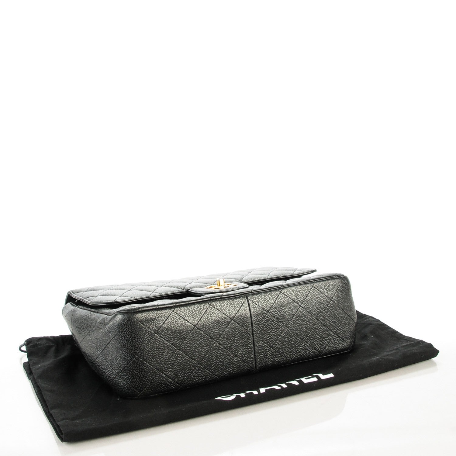 Chanel Caviar Quilted Jumbo Double Flap Black 4 of 8