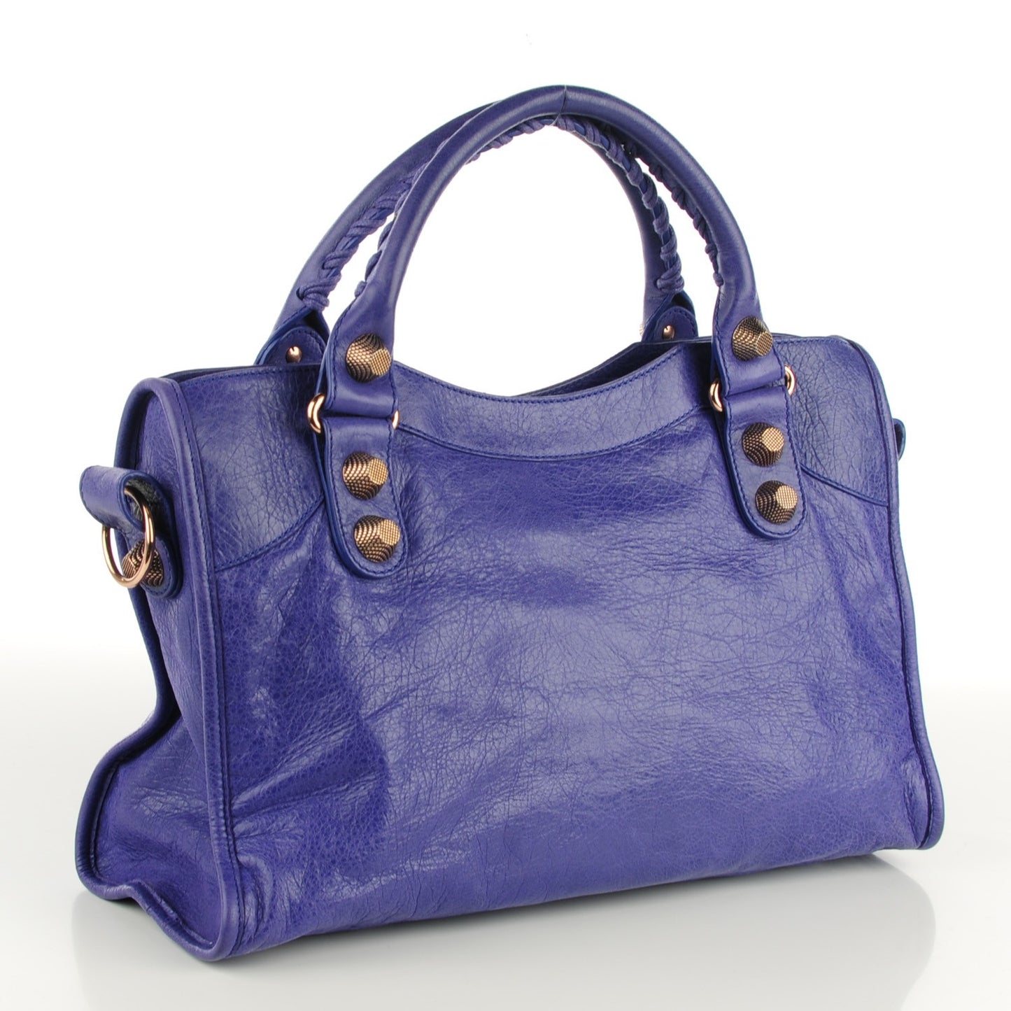 Agneau Giant 21 Rose Gold Hardware City Bleu Lavande