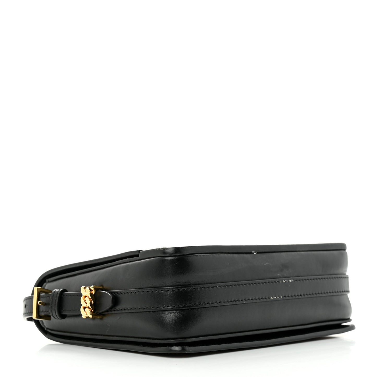 Calfskin Leopard Small Grace Bag Black