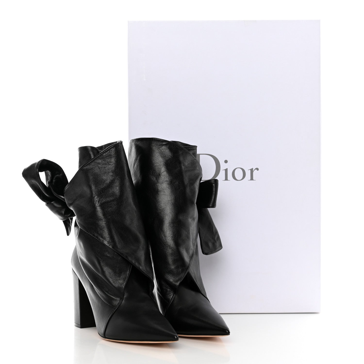 Christian Dior Lambskin Dior Huggy 90mm Ankle Boots 38.5 Black 8 of 8
