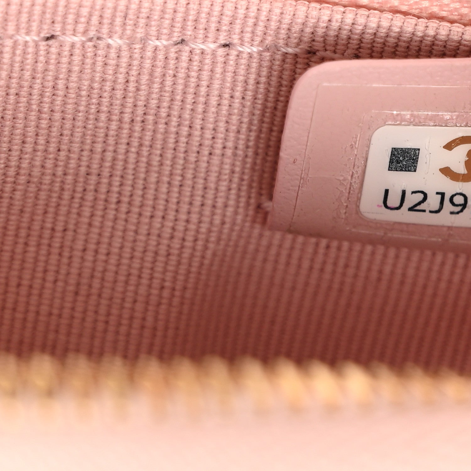 Chanel Caviar Quilted Studded CC Small Cosmetic Case Light Pink 7 of 8